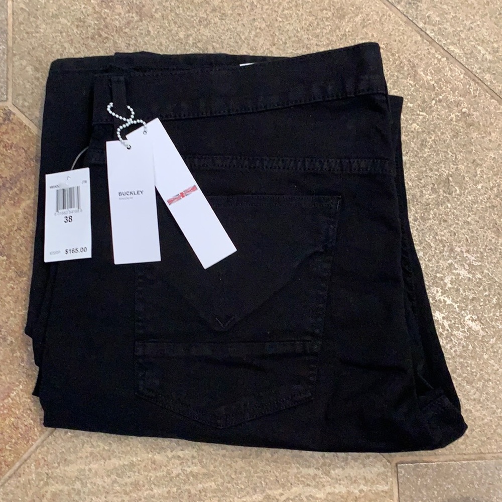 Hudson men’s jeans. Black. New. Buckley Athletic fit.